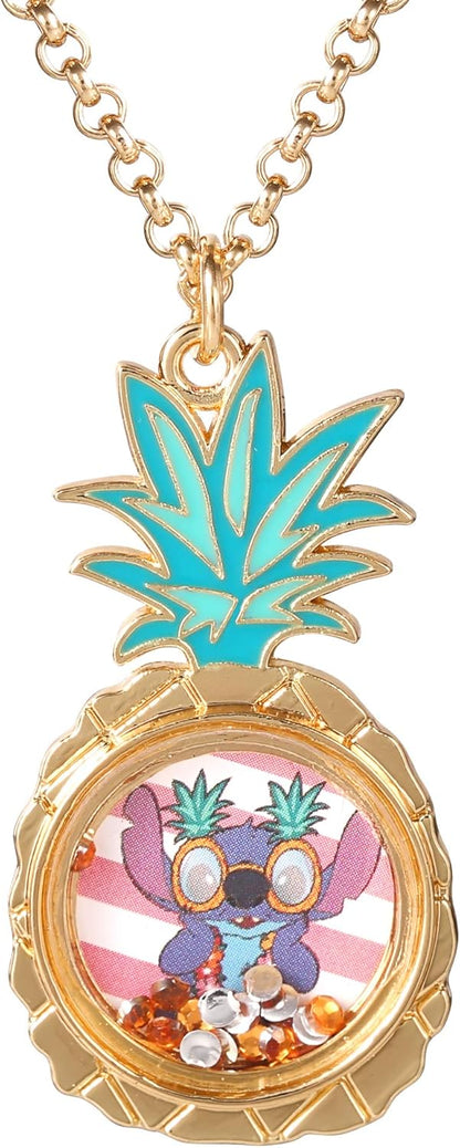 Disney Lilo & Stitch Floating Stones Necklace NH00923YRKL-16