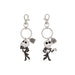 Disney The Nightmare Before Christmas Black, White and Silver BFF Keyring Set