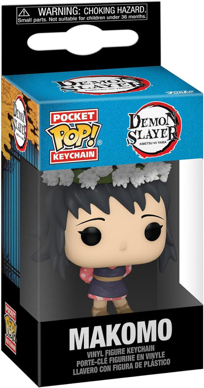 Funko POP! Keychain: Demon Slayer - Makomo - (Flower Headdress) - Collectable Vinyl Mini Figure Novelty Keyring - Stocking Filler - Gift Idea - Official Merchandise - Anime Fans - Minifigure