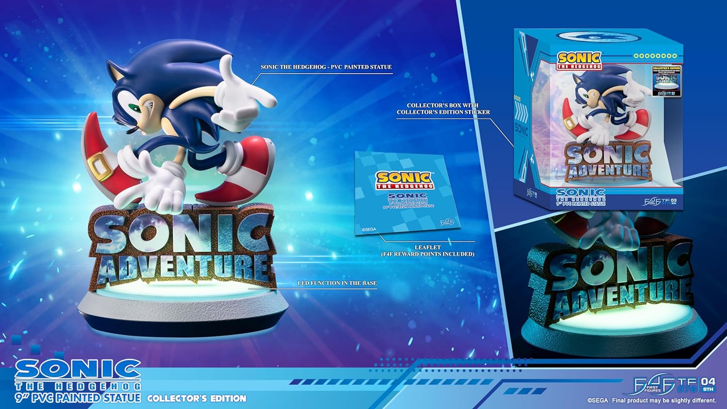 First4Figures SNADCO Sonic The Hedgehog PVC Figurine, Black