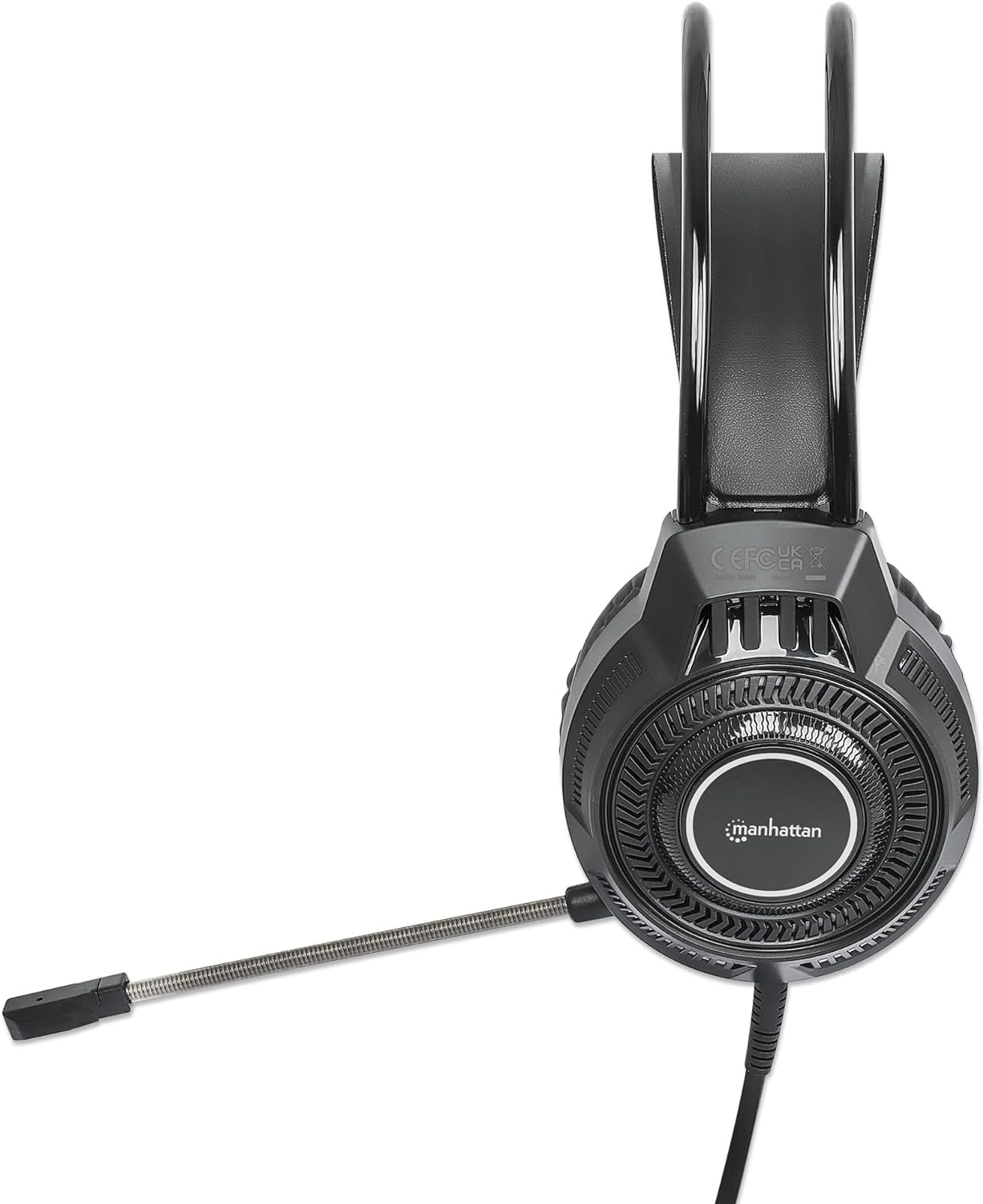 Manhattan RGB LED Over-Ear USB Gaming Headset Wired