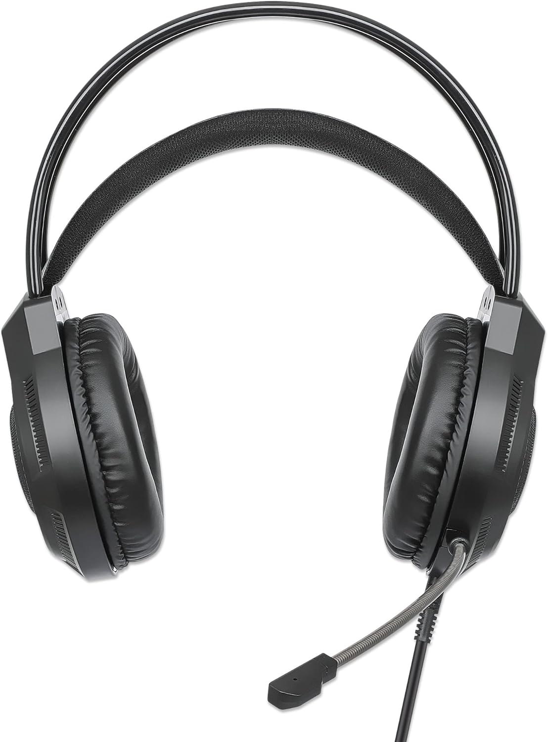 Manhattan RGB LED Over-Ear USB Gaming Headset Wired
