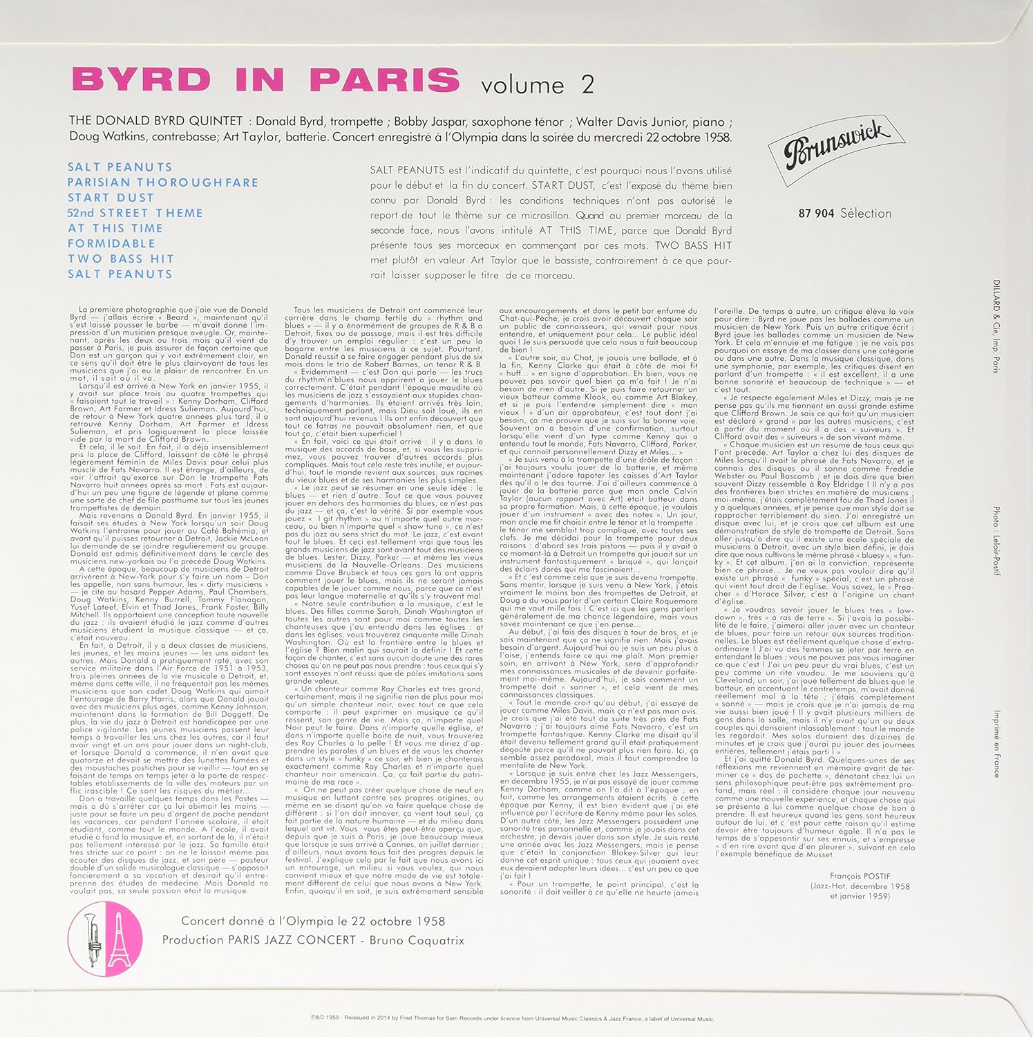Donald Byrd Quintet:Parisian Thoroughfar