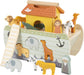 small foot Noah's Ark Stacking Game Safari, Wooden Motor Activity Toy with 15 Animals, for Ages 12+ Months, 12456