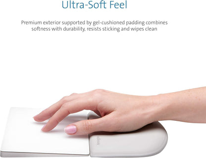 Kensington ErgoSoft Wrist Rest Support for Slim, Mouse/Trackpad, Home Office, Grey - Ergonomist Approved - Contour shape, Professional Design for Use with MacBook, iMac, Surface, Desktop