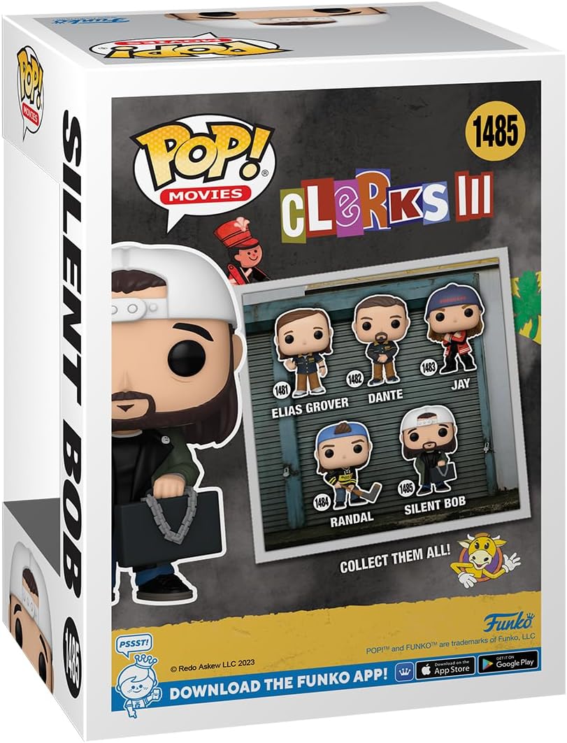 Funko POP! Movies: Clerks 3 - Silent Bob - Collectable Vinyl Figure - Gift Idea - Official Merchandise - Toys for Kids & Adults - Movies Fans - Model Figure for Collectors and Display
