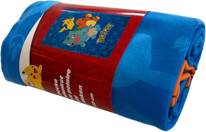 Pokemon couverture polaire Starter Pokemon 130 x 160 cm