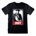 Indiana Jones Unisex Indy' (Black) Short Sleeve T-Shirt T-Shirt