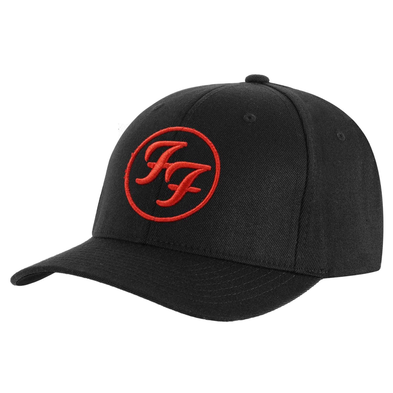 Foo Fighters Men's Red Circle Logo Baseball Cap Black