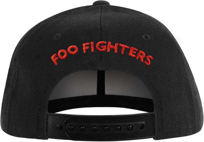 Foo Fighters Men's Red Circle Logo Baseball Cap Black