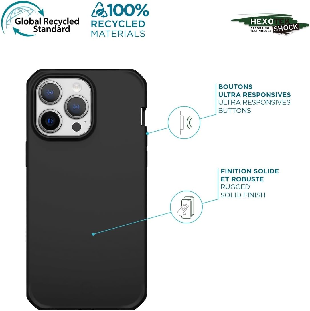 SPECTRUM_R Case for iPhone 15Solid Black Mat - Soft bag