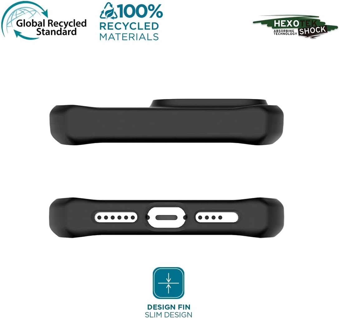 SPECTRUM_R Case for iPhone 15Solid Black Mat - Soft bag