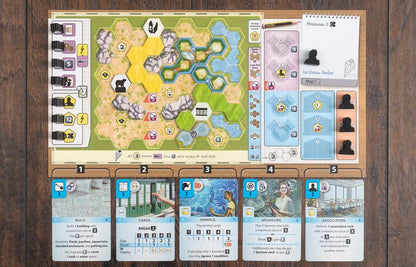 Capstone Games Ark Nova: Marine Worlds - Expansión de juego de mesa de estrategia - Introduce animales marinos en tu zoológico, 1-4 jugadores, a partir de 12 años