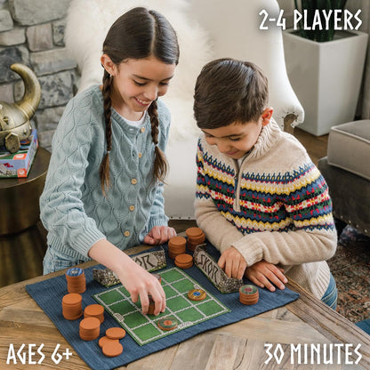 MindWare Skor: A Stacking Strategy Board Game for Kids Ages 6 & Up - Family-Friendly, Color-Matching, Shield-Collecting Classic Games for Families & Classrooms - 2 to 4 Players, 30-Minute Playtime