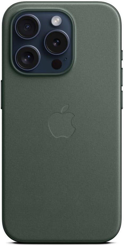 Apple - Back Cover For Mobile Phone - Magsafe Compatibility - Microtwill, Finewoven - Evergreen - For Iphone 15 Pro