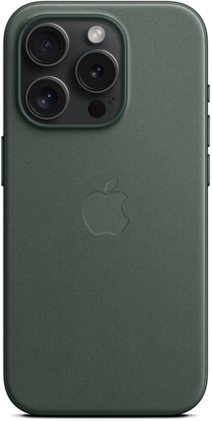 Apple - Back Cover For Mobile Phone - Magsafe Compatibility - Microtwill, Finewoven - Evergreen - For Iphone 15 Pro