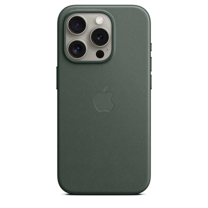 Apple - Back Cover For Mobile Phone - Magsafe Compatibility - Microtwill, Finewoven - Evergreen - For Iphone 15 Pro