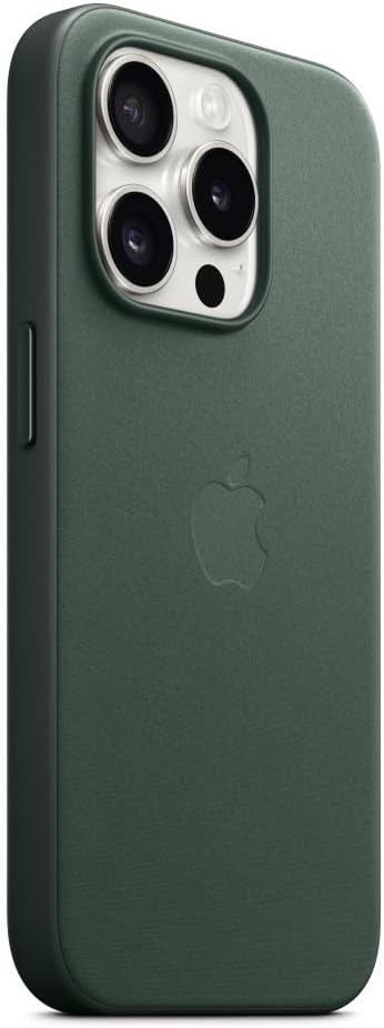 Apple - Back Cover For Mobile Phone - Magsafe Compatibility - Microtwill, Finewoven - Evergreen - For Iphone 15 Pro