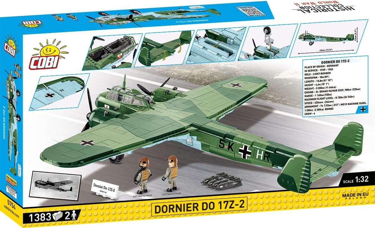 Cobi - World War II - Dornier DO17 1360 pcs (Not For Sale In Hungary) /Toys