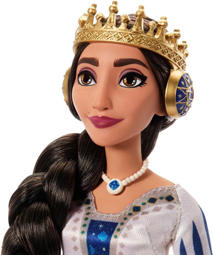 Disney Wish 2-Doll Set, King Magnifico & Queen Amaya Posable Fashion Dolls with Removable Outfits & Accessories, HRC18