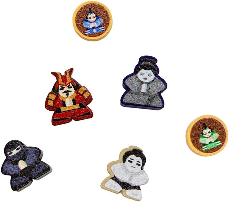 Micro Dojo - Tactically Move meeples in a Cerebral and Variable Game for 2 Players That fits in Your Pocket (Age 14+