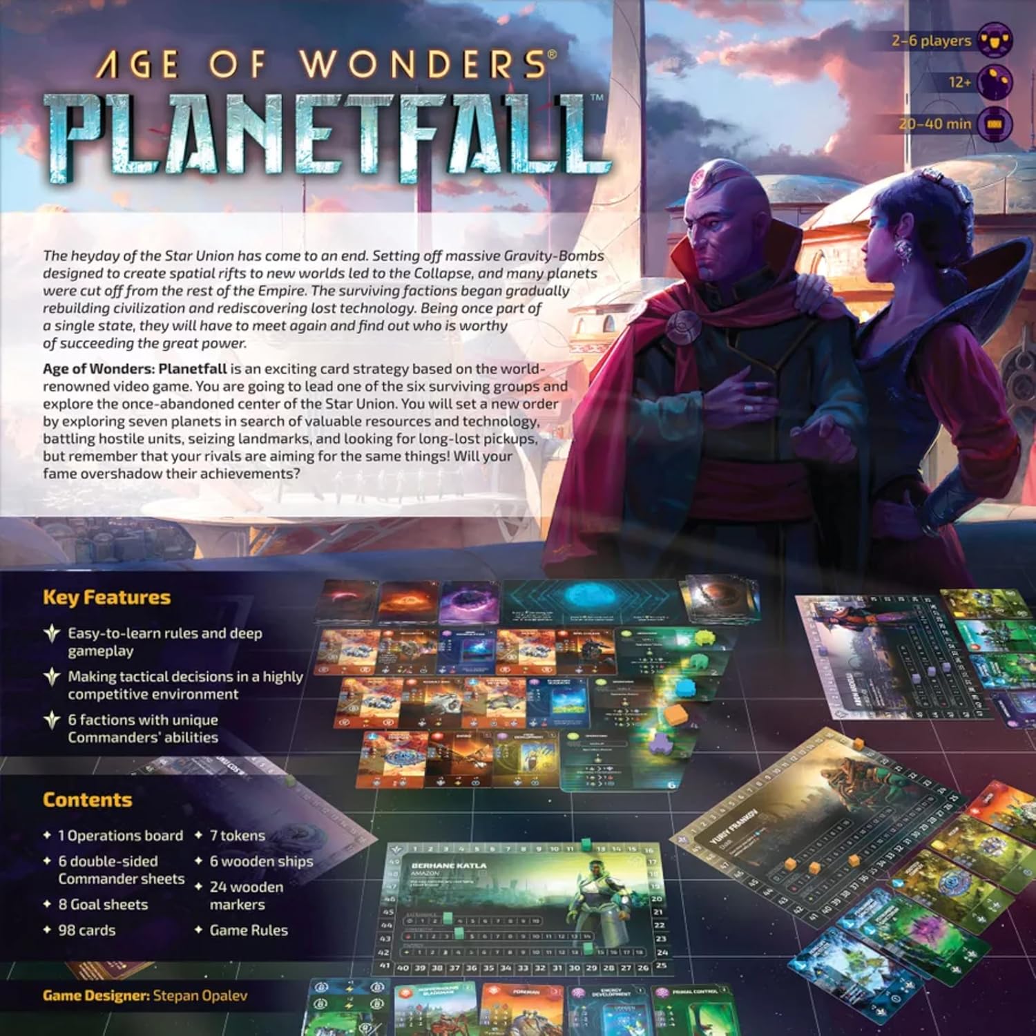 Arcane Wonders Age of Wonders Planetfall Board Game