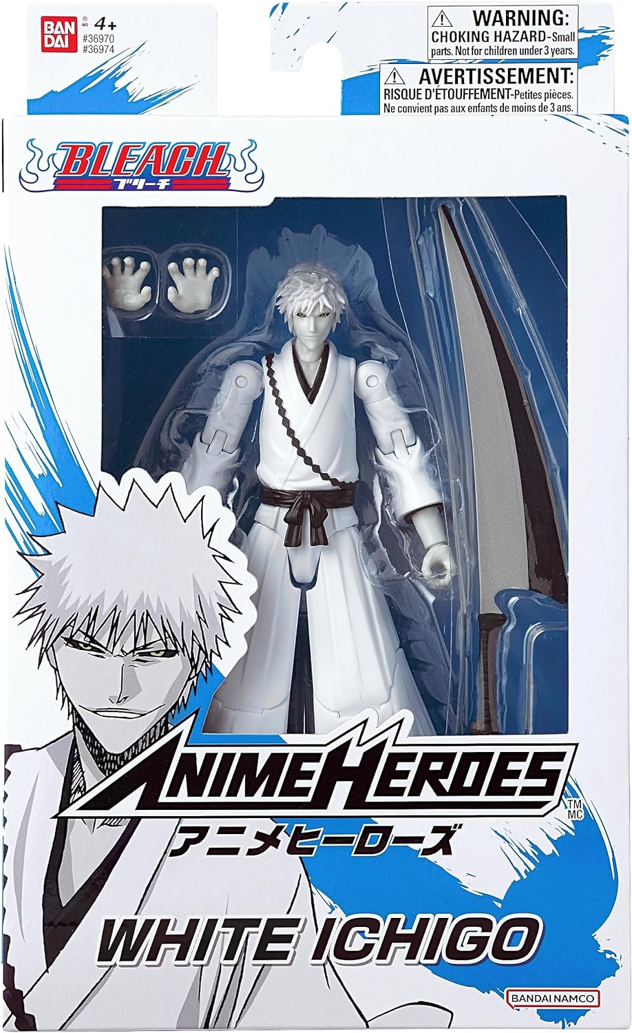 Bandai – Anime Heroes - Bleach - Action Figur 17 cm - White Ichigo - 36974
