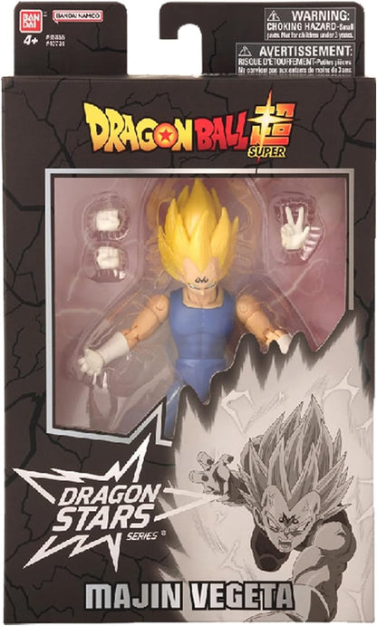 Dragon Ball Bandai Dragon Stars Figures Majin Vegeta Super Vegeta Action Figure | 17cm Articulated Figure | Bandai Dragon Stars Anime Figures Vegeta Toy | Anime Gifts And Anime Merch