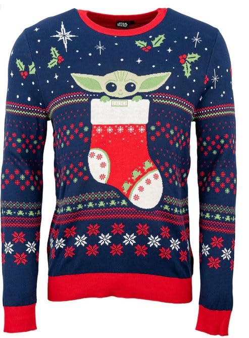 Star Wars - The Mandalorian - The Child Christmas Jumper - Size XL