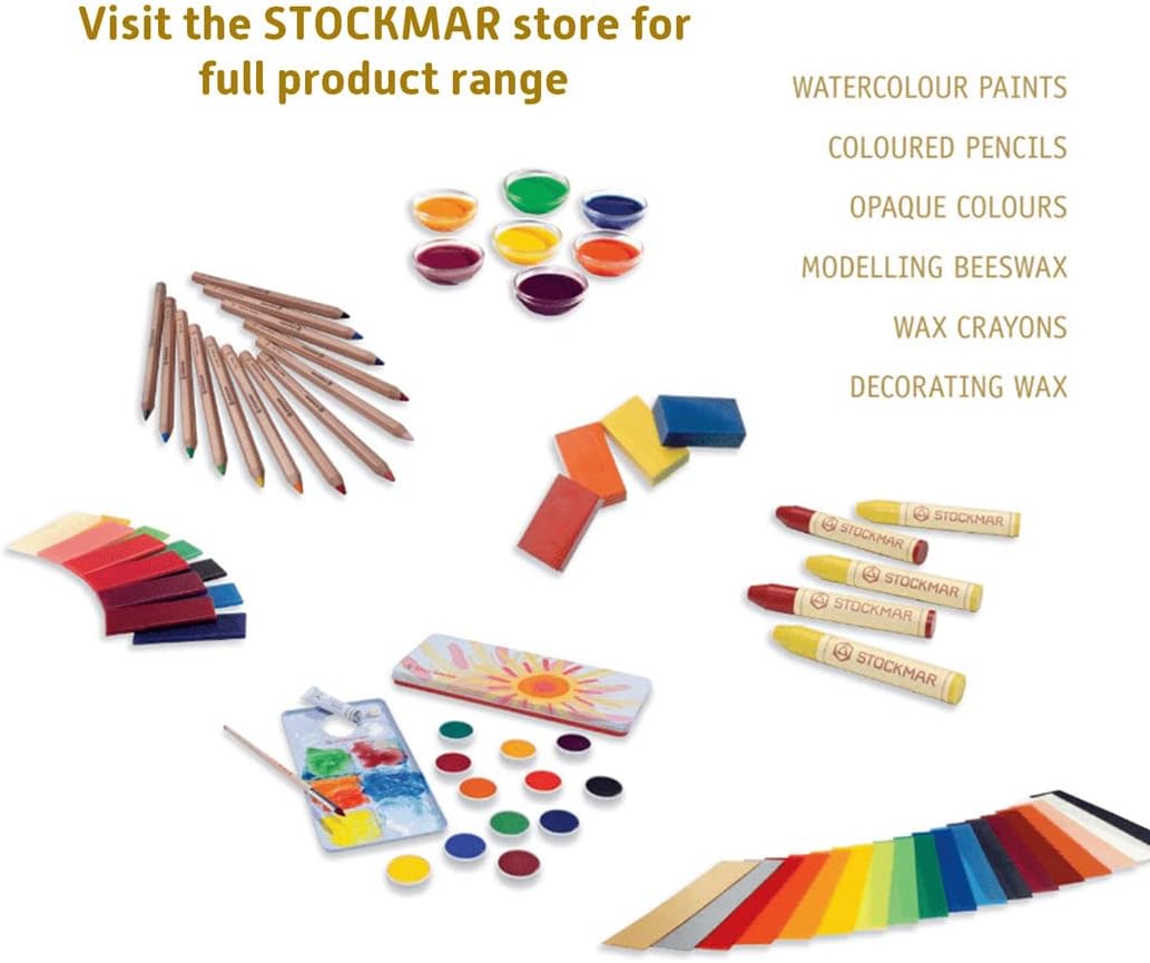 Stockmar Natural Modeling Beeswax - Set of 15 Colors in Box