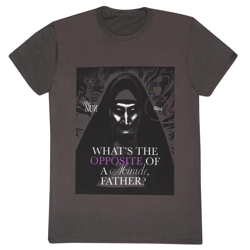 The Nun - T-Shirt für Herren/Damen Unisex (L) (Holzkohle