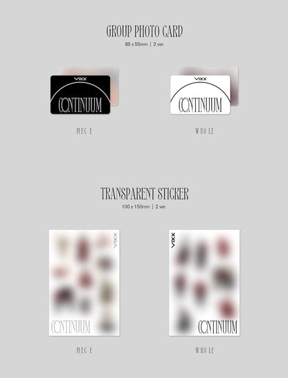 Continuum - Random Cover - incl. Photobook, Postcard, Folded Poster, Transparent Bookmark, Photocard Frame, Transparent Photocard, Photocard, Group Photocard + Transparent Sticker