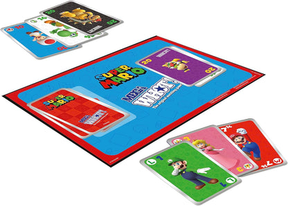 Waddingtons Number 1 Super Mario Mega WHOT! deluxe edition, the original matching game now with a custom game board, match Luigi and Yoshi, gift for ages 5 plus