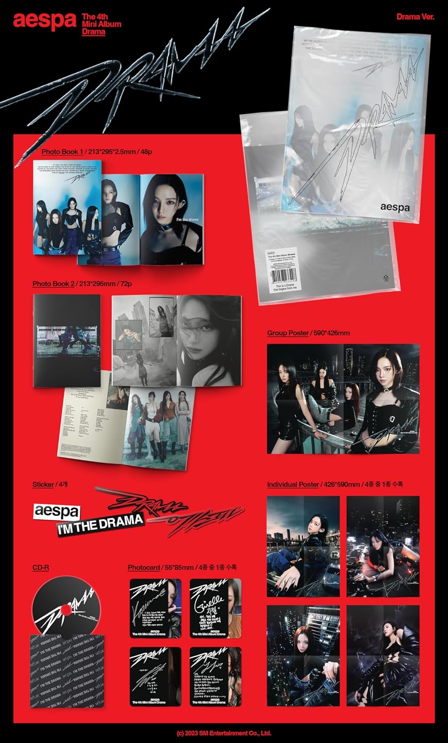 Drama Drama Version incl. 72pg Booklet, 4 Stickers, 2 Folded Posters + Photocard
