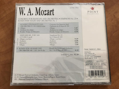 Mozart: Bassoon Concerto; Symphony No. 25; Rondo for Violin & Orchestra No. 1