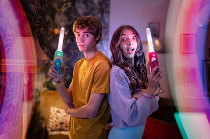 Maxx Tech Dance 'n' Play Kit for Nintendo Switch/OLED - 2x sound sensitive LED glow sticks for fitness, music and dance games