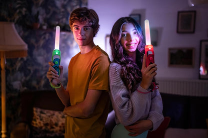 Maxx Tech Dance 'n' Play Kit for Nintendo Switch/OLED - 2x sound sensitive LED glow sticks for fitness, music and dance games