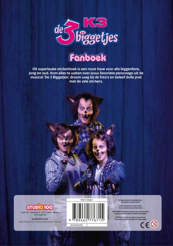 K3: Fanboek met stickers - 3 Biggetjes