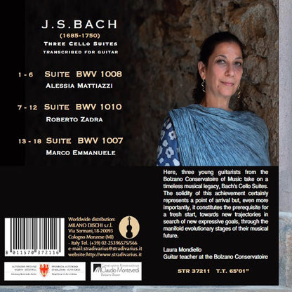 J.S. Bach: Three Cello Suites Transcribed for Guitar