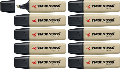 Highlighter - STABILO BOSS ORIGINAL NatureCOLORS - Pack of 10