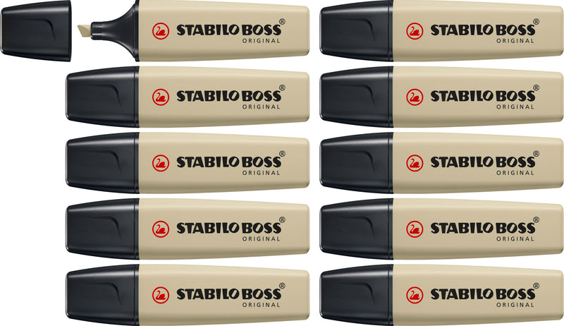 Highlighter - STABILO BOSS ORIGINAL NatureCOLORS - Pack of 10