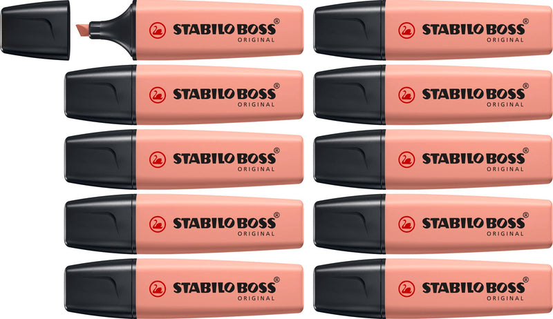 Highlighter - STABILO BOSS ORIGINAL NatureCOLORS - Pack of 10