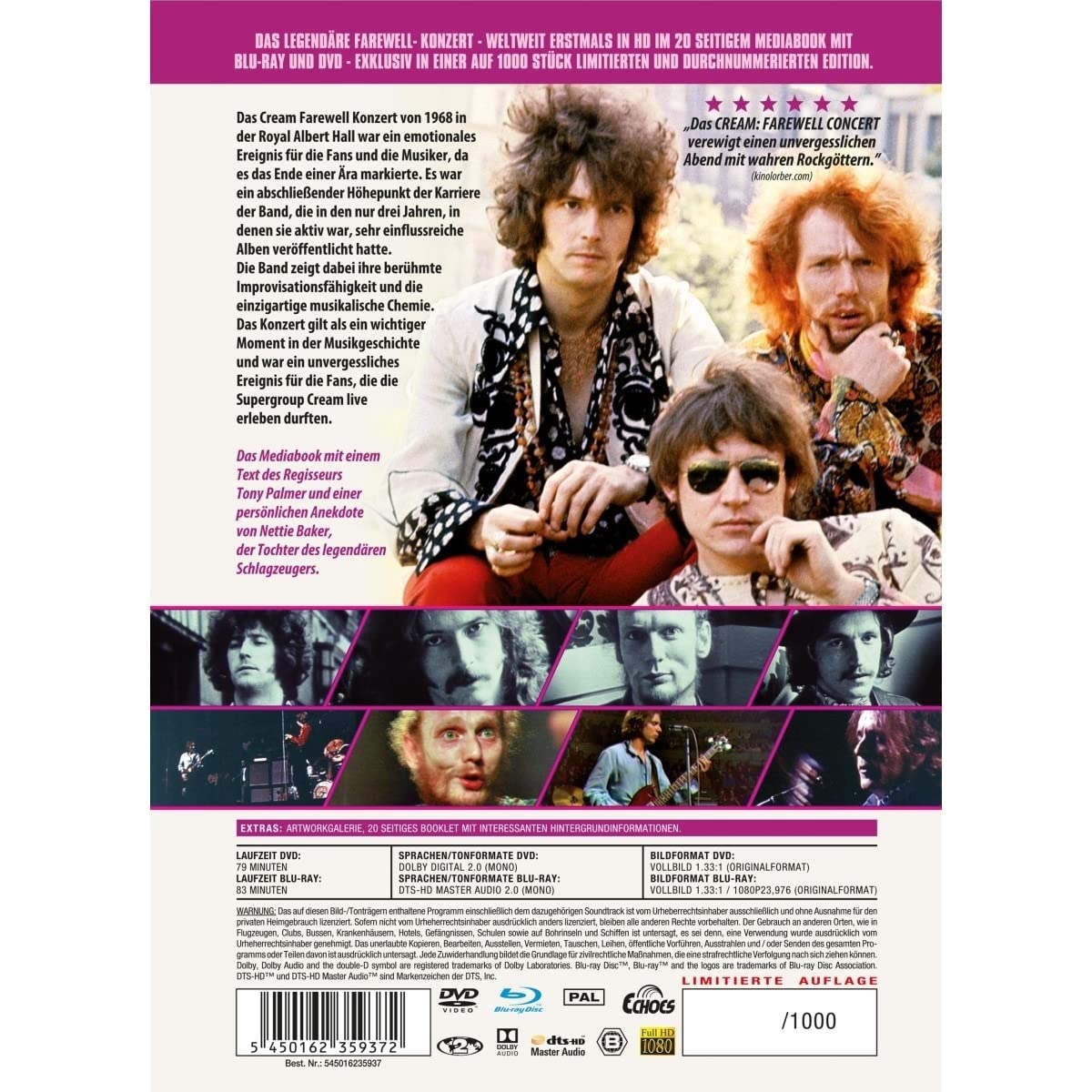 Cream - The Farewell Concert - Mediabook (Blu-ray+DVD