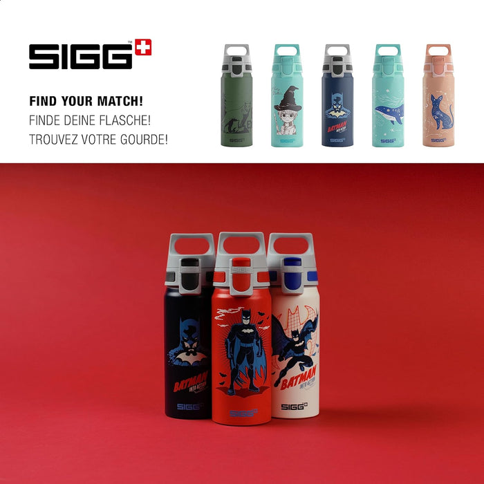 Sigg - Aluminium Kids Water Bottle - WMB ONE - Suitable For Carbonated Beverages - Leakproof - Lightweight - BPA Free - Climate Partner Certified - 0.6L