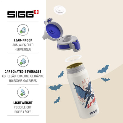 Sigg - Aluminium Kids Water Bottle - WMB ONE - Suitable For Carbonated Beverages - Leakproof - Lightweight - BPA Free - Climate Partner Certified - 0.6L