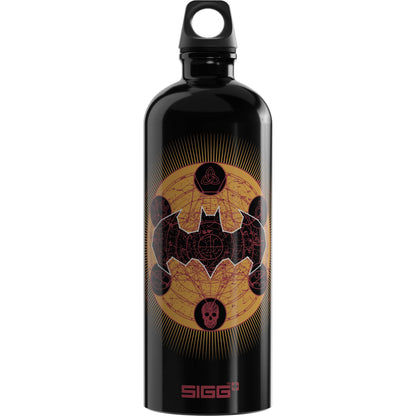 SIGG - Borraccia Alluminio - Traveller Batman - Certificata Climate Neutral - Bevande Gassate - Ermetica - Leggera - Senza BPA - 1L Oro Batman