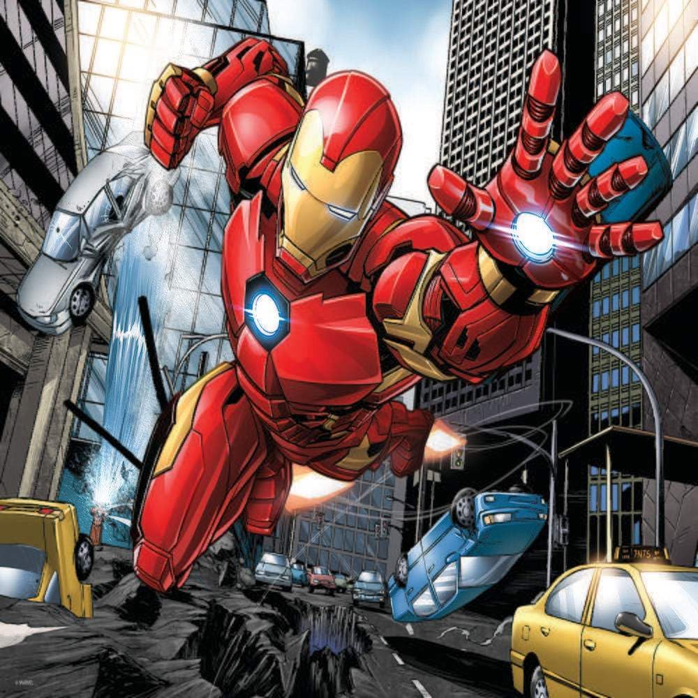 Grandi Giochi Marvel Avengers Iron Man Horizontal Lenticular Puzzle with 500 Pieces Included and 3D-PUA04000 Effect Box PUA04000
