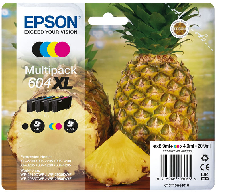 Epson Ink/604XL Pineapple CMYK SEC