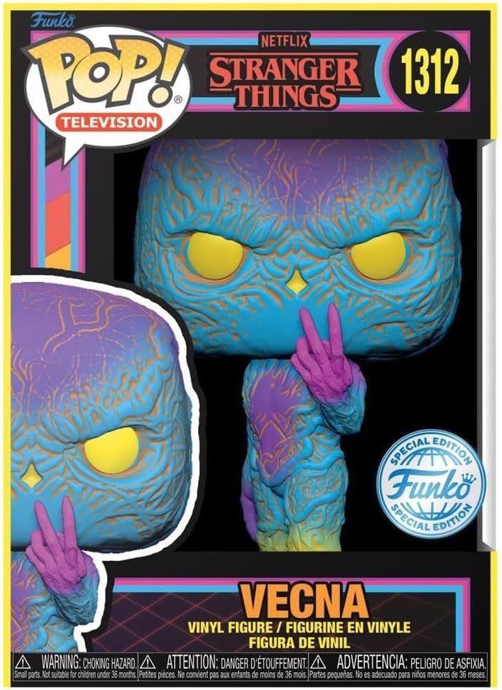 Funko POP! TV: Vecna Blacklight (Stranger Things) Special Edition, (74475