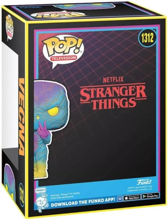 Funko POP! TV: Vecna Blacklight (Stranger Things) Special Edition, (74475